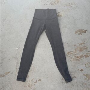 Gray Cotton High-Waisted Leggings LULULEMON - Like New - Size 4